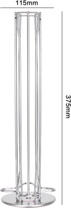 Kitch&Life Nespresso Capsulehouder - 40 Cups - Koffiecups Houder - Chrome -Merkloos Winkel 408x1200 1