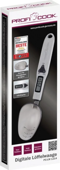 Profi Cook PC-LW 1214 Lepelweegschaal Digitaal Weegbereik (max.): 300 G RVS -Merkloos Winkel 430x1200 2