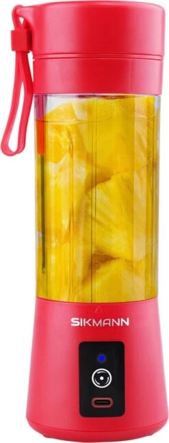 Sikmann Blender To Go Met 50 Smoothie Recepten - Ijsblok Maler - Draagbare Blender - Blender - Portable Blender - Smoothie Maker - 380ML Rood -Merkloos Winkel 458x1200 3