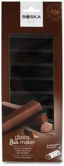 Boska Choco Reep DIY Set - Maak Je Eigen Chocoladerepen - Siliconen Mal - Zwart -Merkloos Winkel 465x1200 1