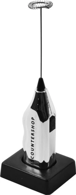 Elektrisch Cappuccino Klopper -Melkopschuimer - RVS - Handmatige Melkopschuimer