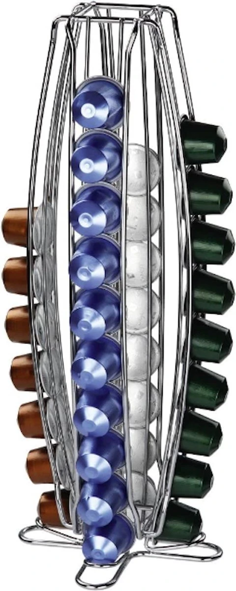 Stijlvolle Capsulehouder Voor 40 Nespresso Cups - Cup Houder – Stijlvol Aluminium – Geschikt Voor 40 Koffie Cups – Met Doosje 10 Nespresso Cups Van L’Or 6 Stijlvolle Capsulehouder Voor 40 Nespresso Cups - Cup Houder – Stijlvol Aluminium – Geschikt Voor 40 Koffie Cups – Met Doosje 10 Nespresso Cups Van L’Or - Afbeelding 6