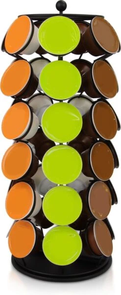 Dolce Gusto Capsulehouder - Zwart - Metaal - Draaibaar - Koffiecups Houder - 42 Cups