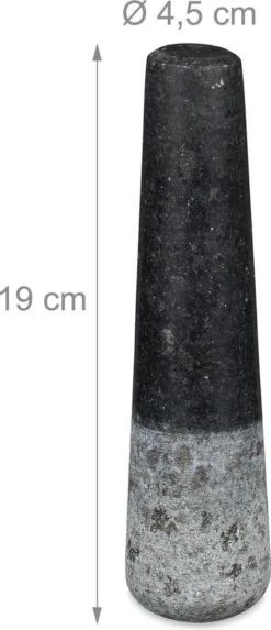 Relaxdays Vijzel En Stamper Graniet - Kruidenstamper - Kruiden Vermaler - Mortier - 1 L -Merkloos Winkel 517x1200 4