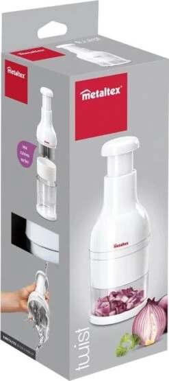 Metaltex - Groentenhakker - Twist - 27x8,5 Cm - Wit -Merkloos Winkel 534x1200