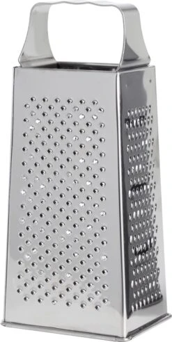 DAY Rasp - Blokrasp - RVS - 4 Zijden - Kaasrasp - Handrasp - Zilver