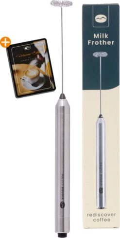 Vienna Coffee Melkopschuimer Electrisch - Handmatig - Incl Batterijen - Melkschuimer - Milk Frother - RVS