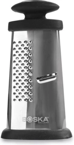 Boska Trio Formaggio - Tafelrasp Met 3 Raspmethodes - Multifunctioneel - Zilver/Zwart