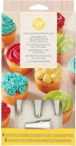 Wilton Cupcake Decoratie Set - 4 Spuitmondjes - 8 Spuitzakken