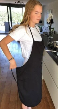 Treb Horecalinnen Schorten Halterschorten 4 Stuks Zwart - Treb Workwear -Merkloos Winkel 641x1200