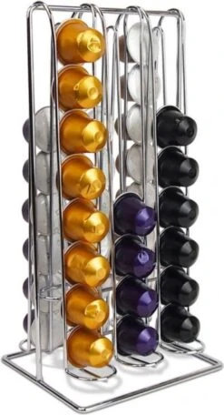 RVS Nespresso Capsule Houder Van Metaal Voor 48 Cups - Dispenser En Standaard -Merkloos Winkel 650x1200 4