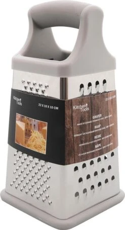 Merkloos Keuken Rasp Met 4 Snijkanten 22 Cm - Blokrasp - Keukenraspen/handraspen/raspen - Koken - Keukengerei