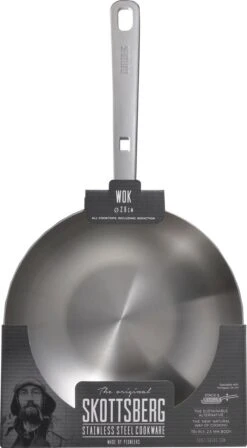 Skottsberg Wok Stainless Steel 28 Cm Roestvrijstaal -Merkloos Winkel 662x1200