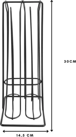 Niceey Capsule Houder - Cuphouder Voor Nespresso - 32 Capsules - RVS - Zwart -Merkloos Winkel 671x1200 1