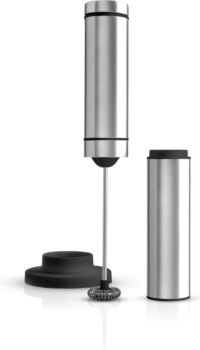 Ad Hoc Melk Opschuimer - Zwart - Met Houder 2 Ad Hoc Melk Opschuimer - Zwart - Met Houder - Afbeelding 2