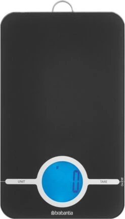 Brabantia Tasty+ Keukenweegschaal Digitaal - Op Batterijen - Dark Grey -Merkloos Winkel 688x1200 4