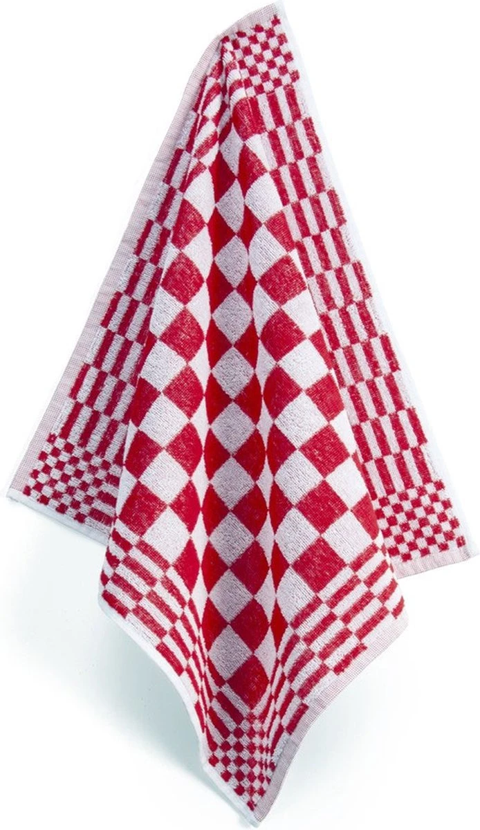 Zavelo 6x Theedoeken En 6x Keukendoeken Set + 6x VAATDOEKJES - 6x Theedoeken - 6x Keukendoeken - Rood 2 Zavelo 6x Theedoeken En 6x Keukendoeken Set + 6x VAATDOEKJES - 6x Theedoeken - 6x Keukendoeken - Rood - Afbeelding 2