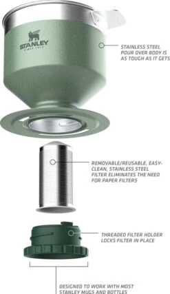 Stanley The Perfect-Brew Pour Over - Koffiefilterhouder- Hammertone Green 22 Stanley The Perfect-Brew Pour Over - Koffiefilterhouder- Hammertone Green -Merkloos Winkel 694x1200 6