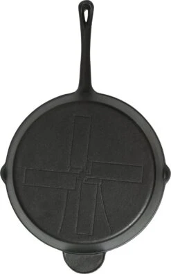 The Windmill Koekenpan Skillet Extra - 31,5 Cm - Gietijzer Zwart -Merkloos Winkel 749x1200 1