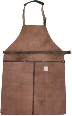 Old West BBQ Schort Barbecue Schort Leer - Bruin -Merkloos Winkel 751x1200 1