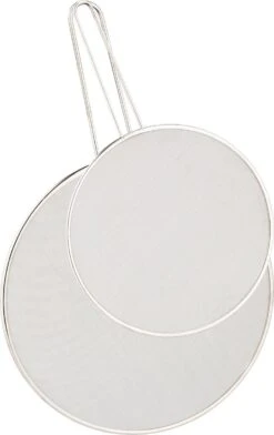 Relaxdays Spatdeksel Gaas 25 & 33 Cm - Antispatdeksel Voor Pannen - Anti Spat Deksel Set