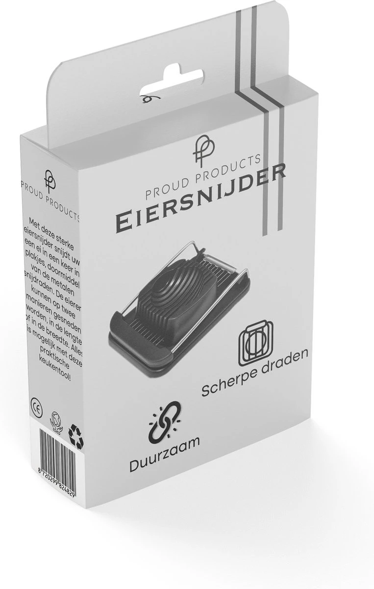 ProudProducts Eiersnijder – Eisnijder - Keukengerei – Vaatwasserbestendig – Kunststof - Zwart 9 ProudProducts Eiersnijder – Eisnijder - Keukengerei – Vaatwasserbestendig – Kunststof - Zwart - Afbeelding 9