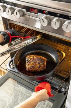 Smile 10-Delige Pannenset - Anti Aanbaklaag - Vaatwasser Bestendig - Zwart - MGK-17 -Merkloos Winkel 800x1200 31