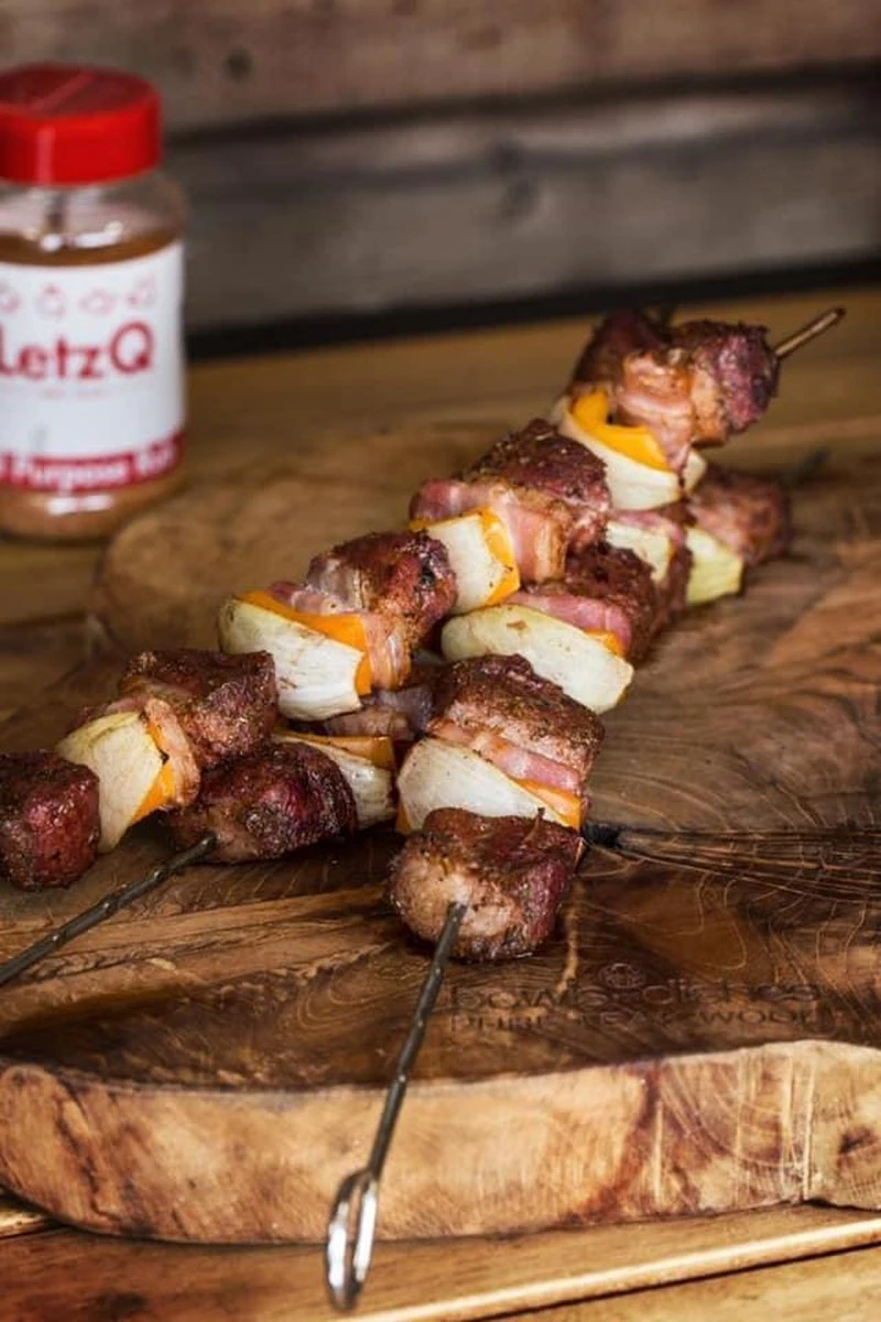 LetzQ - Tandoor - Ring - Spiesen Set - 6 Stuks 2 LetzQ - Tandoor - Ring - Spiesen Set - 6 Stuks - Afbeelding 2