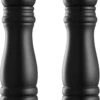 Peper & Zoutmolen Set - Hout - Ø 5,5 X 20 Cm - Mat Zwart