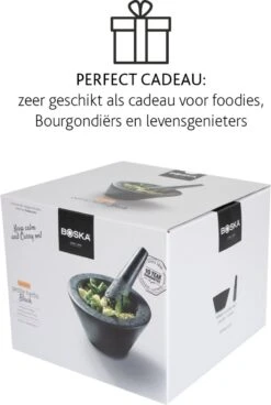 Boska Vijzel Herbs - Graniet - Met Stamper - Zwart - Ø 17,5 Cm -Merkloos Winkel 806x1200 3