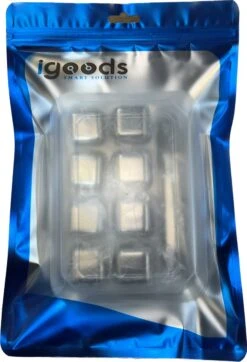 IGOODS Whiskey Stones Set (8 Stuks) Incl. Tang - Whisky Stenen - RVS - Herbruikbare Ijsblokjes - Icecubes Met Tang 8 Stuks 19 IGOODS Whiskey Stones Set (8 Stuks) Incl. Tang - Whisky Stenen - RVS - Herbruikbare Ijsblokjes - Icecubes Met Tang 8 Stuks -Merkloos Winkel 818x1200 8