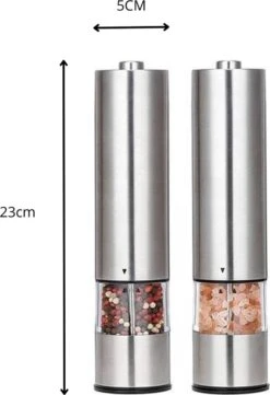 MD-Goods ® Elektrische Peper En Zoutmolen Set - Pepermolen - RVS - Cadeau - Restaurant Kwaliteit -Merkloos Winkel 821x1200 2