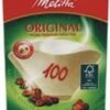 Koffiefilterzakjes Nr 100 Klein, Geschikt Voor De 2 Kops Koffiezetter Van Melitta