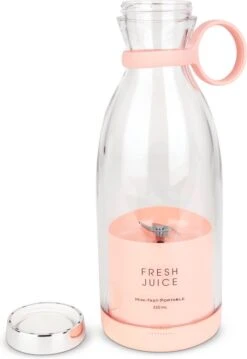 Merkloos Draagbare Mini Blender - Blender To Go - Blender Smoothie Compact - Mini Smoothie Maker - Oplaadbare Blender - Smoothies - Fruit - Mixer - Blender - Roze - -Merkloos Winkel 825x1200 5