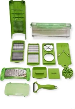 Groentesnijder - Uiensnijder - Mandoline - Multifunctionele Groentesnijder - RVS - Inclusief 7 Mesjes - Mandoline Keukensnijder- Mandoline Snijder - -Merkloos Winkel 829x1200 3