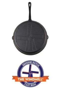 The Windmill Koekenpan Skillet Extra - 31,5 Cm - Gietijzer Zwart -Merkloos Winkel 832x1200