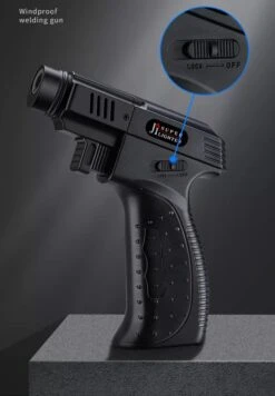 Black Turbo Gun Torch - Vuurwerk Aansteker - Stormaansteker - Gasbrander -Merkloos Winkel 832x1200 3