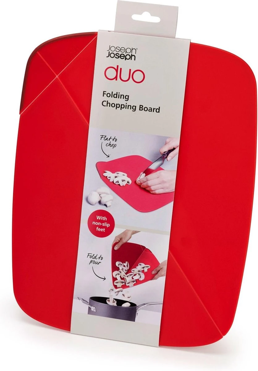 Snijplank - Opvouwbaar - Rood - Joseph Joseph | Duo 5 Snijplank - Opvouwbaar - Rood - Joseph Joseph | Duo - Afbeelding 5