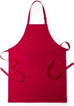 Keukenschort - Schorten - Keuken - Keukentextiel - Mannen - Vrouwen - Rood