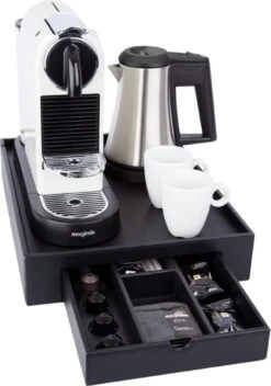 Hospitality Tray Roootz Napoli | Capsulehouder Nespresso| Koffie Tray | Zwart Kunstleer | -Merkloos Winkel 841x1200 4