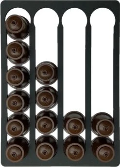 Merkloos Dolce Gusto Capsulehouder - Cuphouder Voor Dolce Gusto Cups - 24 Capsules - Zwart - Kerst Cadeau