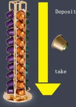 TDR-Draaibare Capsulehouder - Geschikt Voor Nespresso En Compatible Capsules - 40 Stuks -goud -Merkloos Winkel 861x1200 7