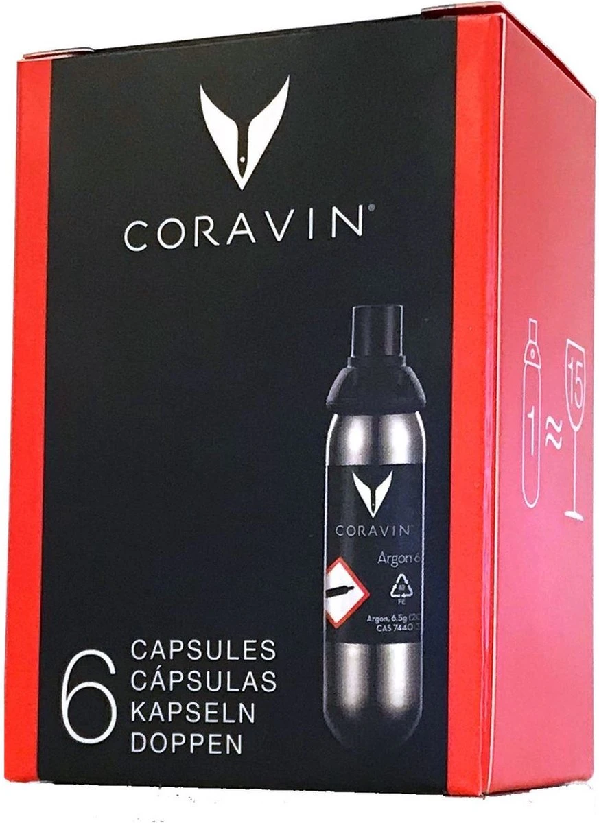 Coravin - Pure Capsules Set Of 6 Pieces 2 Coravin - Pure Capsules Set Of 6 Pieces - Afbeelding 2