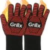 GrillX Hittebestendige Handschoenen - 2 Stuks - Ovenwanten - BBQ Handschoenen Tot 500°C - Ovenhandschoenen - BBQ Accesoires