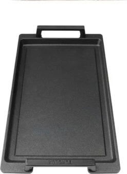 Eurolux Teppanyaki Plaat Met Grepen - 41 X 24 X 2.5 Cm - Zwart - Aluminium - Geschikt Voor Alle Warmtebronnen -Merkloos Winkel 878x1200