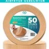 Optiq Products® Airfryer Bakpapier 20cm - 50 Stuks - Wegwerp Bakjes Voor Airfryer XL En XXL Heteluchtfriteuse Wegwerpbakjes - Airfryer Bakvorm - Airfryer Accesoires - Bakpapier - Rond