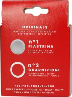 Bialetti Moka Aluminium Filterplaatje + 3 Rubber Ringen - 6 Kops -Merkloos Winkel 894x1200