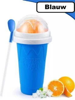 Summer Spark Slushy Maker - Slush Puppy Maker - IJscrusher - Slush Puppy Beker - Slushy Puppy Maker - Slush Maker - Slushy Cup - Tiktok - Blauw