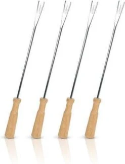 Boska Fonduevorken Oslo - Set Van 4 Vorkjes - Met Extra Grip - Zilver/Bruin -Merkloos Winkel 916x1200 4