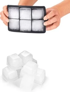 Blumtal IJsblokjesvorm - 2 X 6 IJsblokjes - Hoogwaardig Siliconen - 12 Stuks - 4,4 Cm - Ultimate Grey - Grijs / Geel -Merkloos Winkel 921x1200